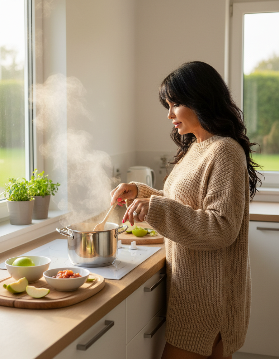 Milchreis mit Apfelkompott im Multikocher