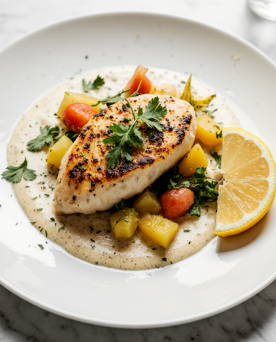 Zitronen-Hähnchen mit Gemüse im Multikocher